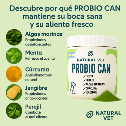 PROBIOCAN | Reduce el sarro y el mal aliento de tu perro